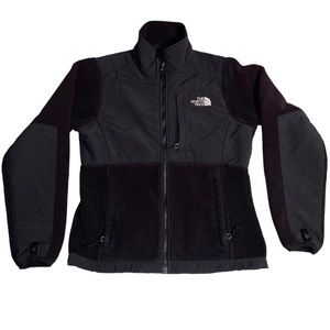 The North Face zip up glacier fleece jacket black good condition woman’s size XS